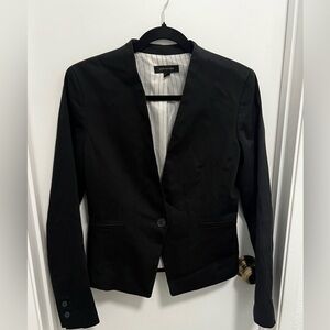 Ann Taylor Women Black Blazer